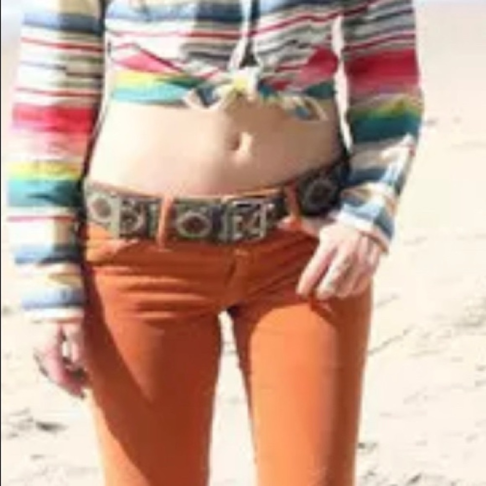 American Living Multicolored Striped Button Up